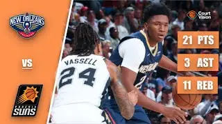 Derik Queen - 21 Points, 11 Rebounds, 3 Assists vs Suns - 2025-26 Regular Season