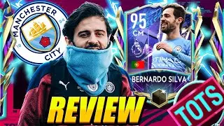 THE BEST CM IN FIFA MOBILE 22! 95 TOTS BERNARDO SILVA PLAYER REVIEW & GAMEPLAY! TOTS 95 SILVA REVIEW