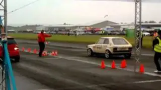 Fastest VW Polo 1100 HP AME Racing drags at Flugplatzblasen 2010