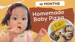 Baby Led Weaning| BLW feeding|10 Months|Baby pizza|Mango|Eat healthy|Self feeding|Mukbang