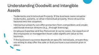 Understanding goodwill and intangible assets