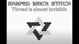 Shaped Brick Stitch. Beading Cartoon