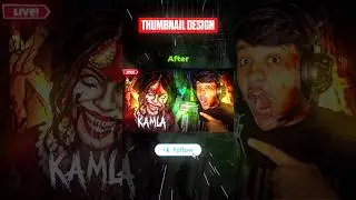 Kamla Horror Game!🙏 Thumbnail Design! #short  #thumbnaildesign #gaming #horror #kamla