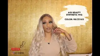 AISI Beauty Wig | Synthetic Wig Under $30 | Quick Wig Tutorial | Wavy Blonde Wig | LC Chere