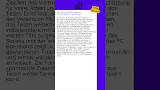 22.05.2025 - Flick bleibt: Barcelona belohnt Triple-Erfolg mit Neuvertrag!...