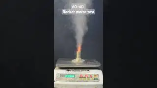 Sugar rocket motor testing #shorts