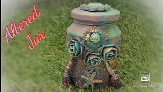 Altered Jar / Bottle Craft by wings of creativity
