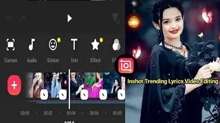 Inshot Trending  Lyrics Video Editing  | How To Make Lyrics Status In Inshot App