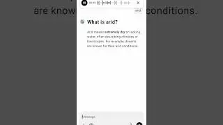 What is arid?
