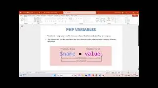 6.PHP Variables |Why do we use variables in PHP
