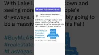 Great Boat Sale Prediction with Jeff Miller REALTOR &reg; | Las Vegas Nevada | Buy or Sell Real Estate