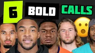 📈 6 Crazy-BOLD Predictions (Fantasy Football 2025)