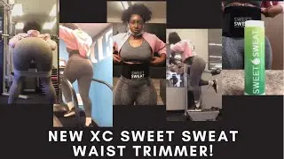 Using the new Sweet Sweat Extra Coverage trimmer! Resistance band workout for women - beginner