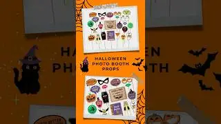 Halloween Photo Booth Props 🎃 👻 #halloween #happyhalloween #halloweenparty #halloweenprops