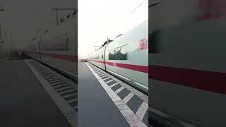 German ICE Train at Full Throttle 🚄💨 INSANE SPEED! #germany #highlights #train