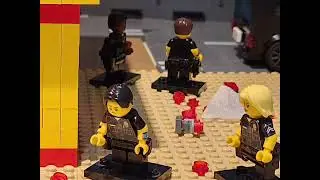LAPD ZOMBIE MACHETE INCIDENT #lego #legopolice #lapd #zombies #legozombies