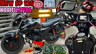 Honda sp 125 bs7 full modification| modified new sp 125 | latest accessories available