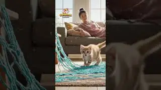 Helpful Cat Saves the Day: A Disney-Style Cartoon Story