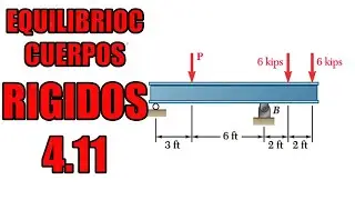 Ejercicio 4.11 Beer | Equilibrio De Cuerpos Rigidos | Determinar La Fuerza P