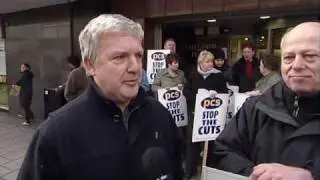PCS Union strike in Birmingham UK