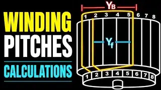 How to Calculate Armature Winding Pitches: Front ,Back ,Winding and Commutator Pitch Part:3