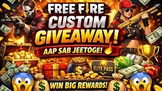 😱 Aaj Custom Me Paisa Barsega | FF Giveaway Live 🤑