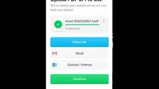 Sharing A Ticket Direct To The App