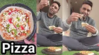 Pizza 🍕 Extra Cheese Double Layered Pizza With Wheat Flour 