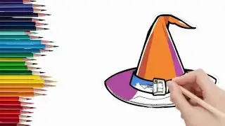 How to Draw Woodpecker, Witch Hat and Volcano Easy Step by Step | Drawing for Beginners | Kidko