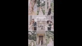 An Intimate Modern Wedding at Ch&acirc;teau Bouff&eacute;mont near Paris #Shorts