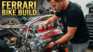 Man builds motorcycle with Ferrari F355 V8 engine
