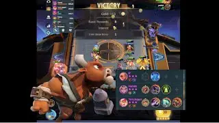 OVERPOWERED COMBO NEW REVAMP COMMANDER BROWN + ZILONG EQUIPMENT  - BEST MAGIC CHESS ADVANCE SERVER 
