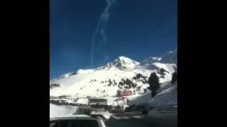 Aerobatic stunts in Kuhtai, Austria