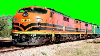 The train green screen background video for editing