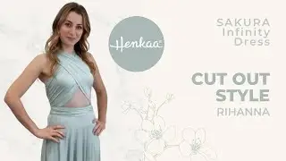 How to Wear a Convertible Infinity Dress in a Cut Out style Rihanna SAKURA HENKAA #shorts