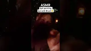 Full video 👆🏻Mouth sounds ASMR, spit painting with brush 😴