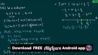 31. Topology of a Metric Space -   Introduction to subspace