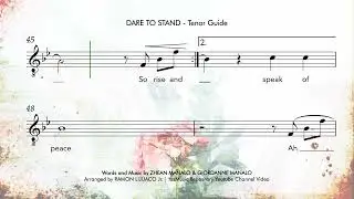 Dare To Stand | Tenor Guide | Arranged by Ramon Lijuaco Jr.