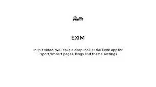 ExIm Shopify app for Export / Import pages, blogs and theme settings