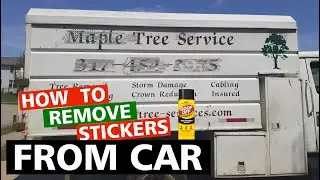 How to remove stickers from car
