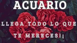 ACUARIO ♒️ TODO LO QUE MERECES!! Y MAS¡!