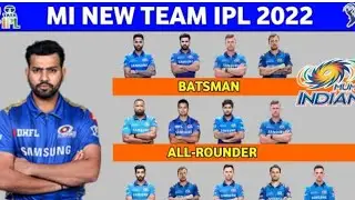 Mumbai Indians team 2022,mi all squad,mi auction 2022,mi player list 2022,mi new team,mi squad 2022