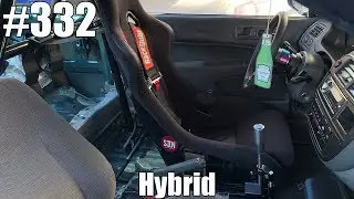 Установка рычага переключения передач Hybrid Racing и 5-точечного ремня безопасности!