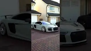 Audi R8 BAGGED on Air Lift Suspension & Rotiform Wheels! #Shorts