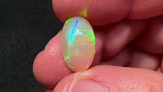 6.50 Carat Rolling color Honeycomb Ethiopian Welo Opal