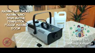 Machine Pump Smoke Machine Nano Sterilization Disinfection Fogger Machine 1500w (COVID-19)