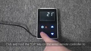 How to switch temperature unit of Fogatti RV tankless water heater