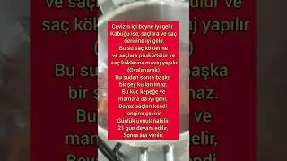 SA&Ccedil; BOYASINI UNUTTURACAK CEVİZ KABUĞU K&Uuml;R&Uuml;, BEYAZ SA&Ccedil;LARA &Ccedil;&Ouml;Z&Uuml;M #shorts