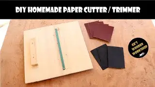 Diy Homemade Paper Cutter  | Easy way to cut Emery Paper in to Pieces | DIY I GK's Wooden Workshop