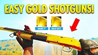 How to unlock GOLD/DIAMOND SHOTGUNS fast... (easy gold camo guide)